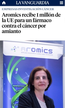 AROMICS receives 1 Million Euros to advance in its therapy for cancer